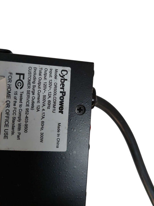 Cyber Power UPS Model: OR500LCDRM1U =