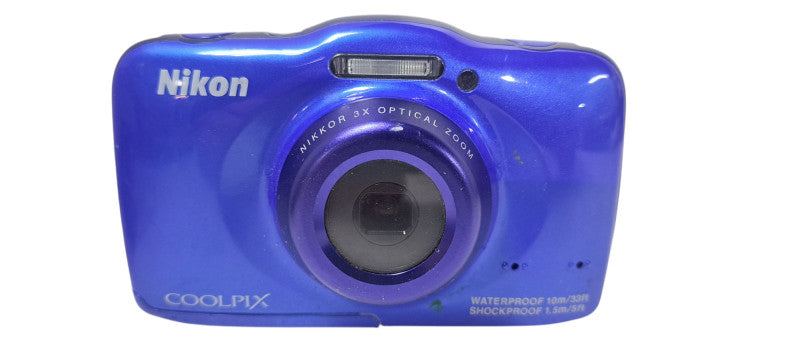 Nikon Coolpix S32 Camera White W/ Battery