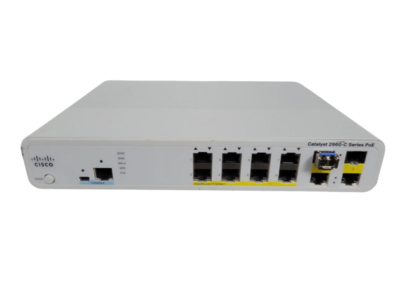 Cisco WS-C2960C-8PC-L v03 | 8-Port PoE 10/100 Silent Switch !