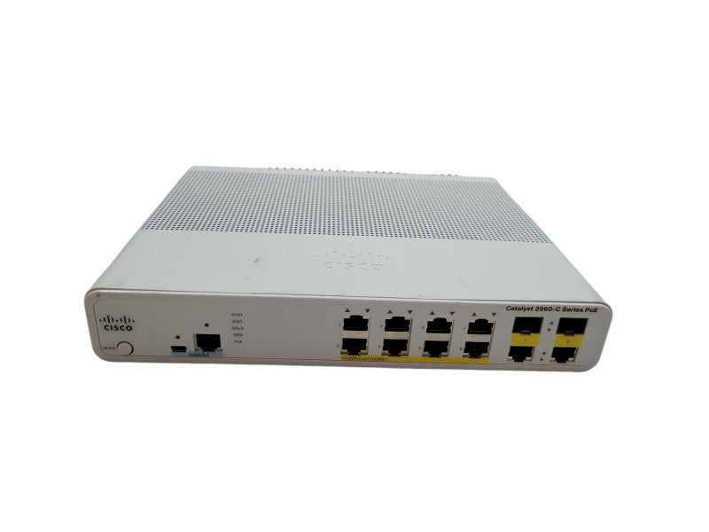 Cisco WS-C2960C-8PC-L v01 | 8-Port 10/100 PoE Silent Switch Q%