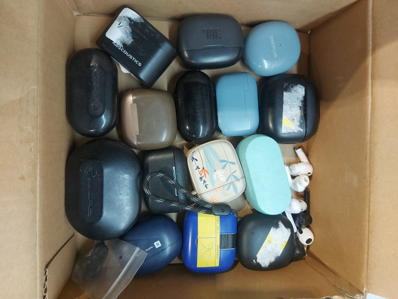 Box of Apple Air Pods, JLAB, Skullcandy etc. Earbuds - 20 PCS | Read DESC