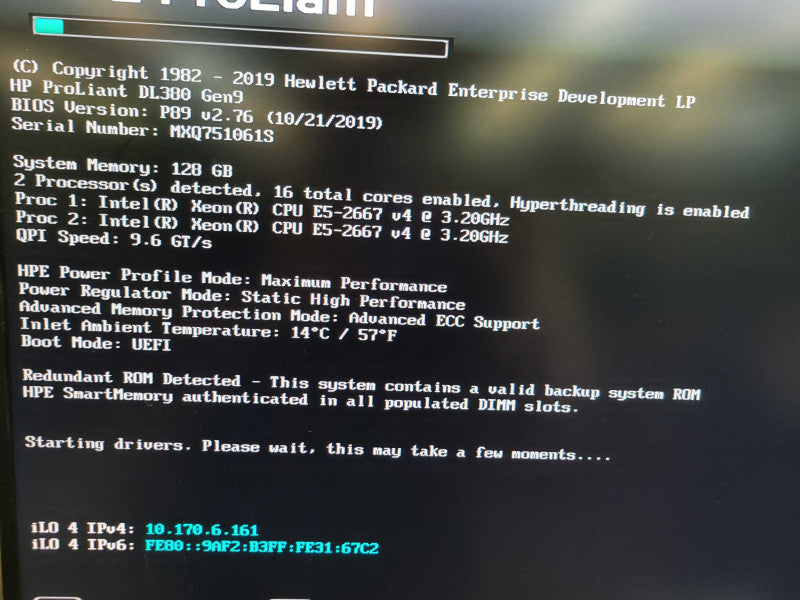 HP ProLiant DL380 Gen9 - 2x Xeon E5-2667 v4 | 128GB RAM | NO HDD | SATA RAID %
