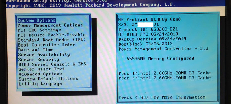 HP Proliant DL380p Gen8, 2x Xeon E5-2670 2.6GHz, 64GB RAM, 2x PSU, 2.5" SEE _