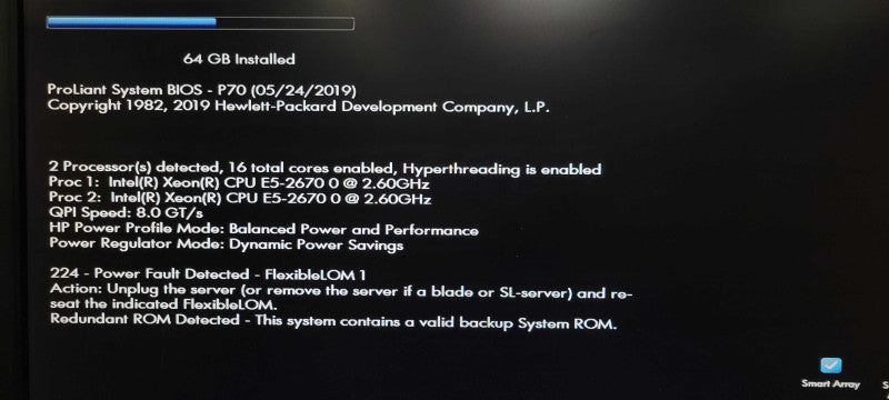 HP Proliant DL380p Gen8, 2x Xeon E5-2670 2.6GHz, 64GB RAM, 2x PSU, 2.5" SEE _