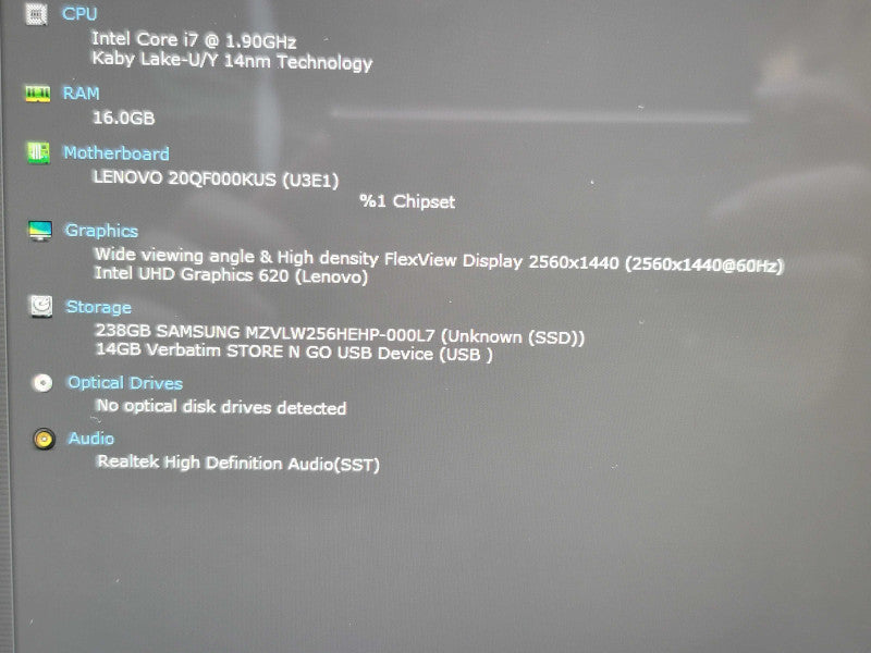 Lenovo ThinkPad X1 Yoga| i7-8665U| 16GB RAM| 256GB SSD β Lap200