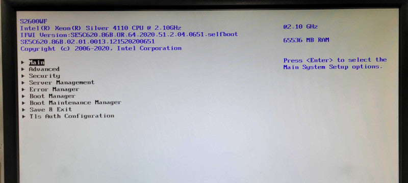 Intel S2600WF 2U Server, 2x Xeon Silver 4110 2.1GHz, 64GB DDR4, 1x PSU, 3.5" _