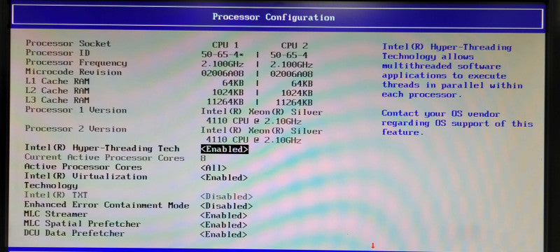Intel S2600WF 2U Server, 2x Xeon Silver 4110 2.1GHz, 64GB DDR4, 1x PSU, 3.5" _
