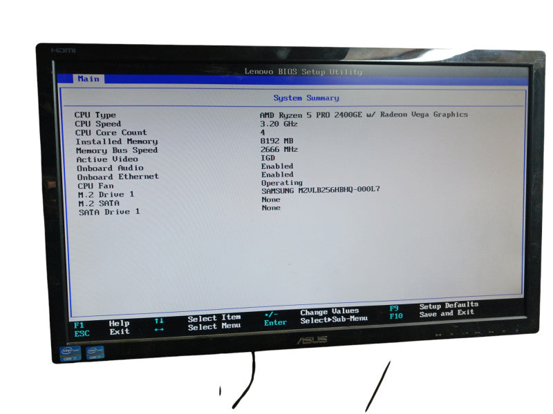 Lenovo ThinkCentre M715q AMD Ryzen 5 Pro 2400GE 3.2GHz 8GB RAM