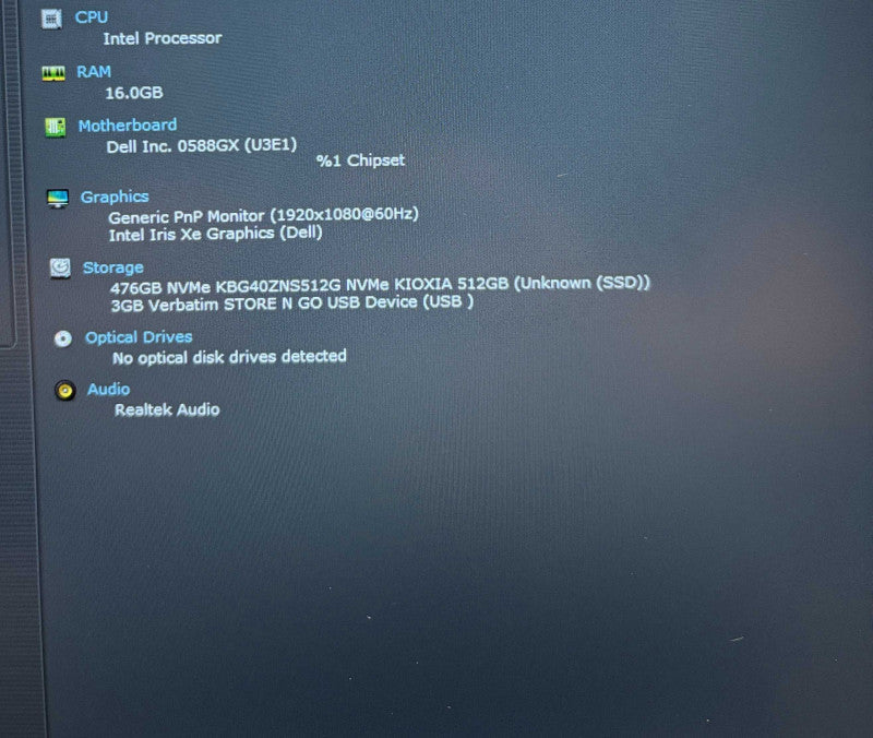 Dell Latitude  5530 Intel Core i7-1270P@2.2GHz 16GB DDR4 RAM 512GB NVMe SSD  Lap200