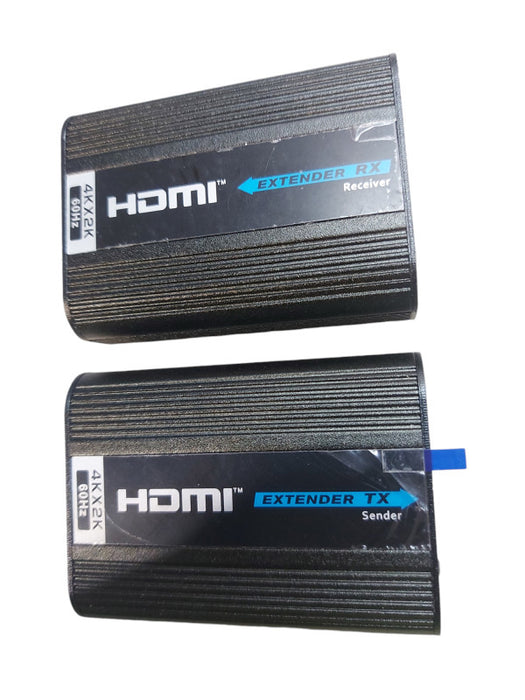 TECHly 4K HDMI Extender IDATA EXT-E700.1, TX and RX, Black