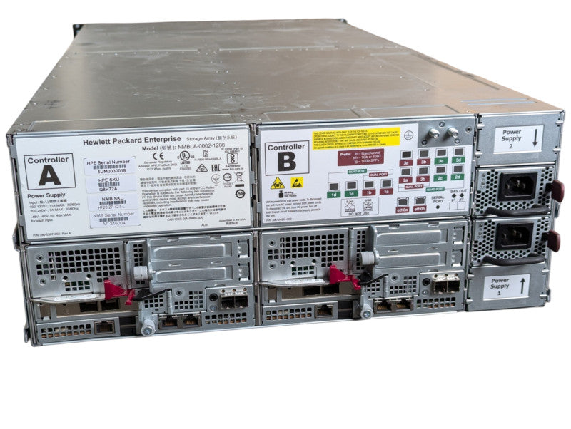 HPE Nimble Storage NMBLA-0002-1200 24 Bay Storage Array HF20 2x Controllers  -