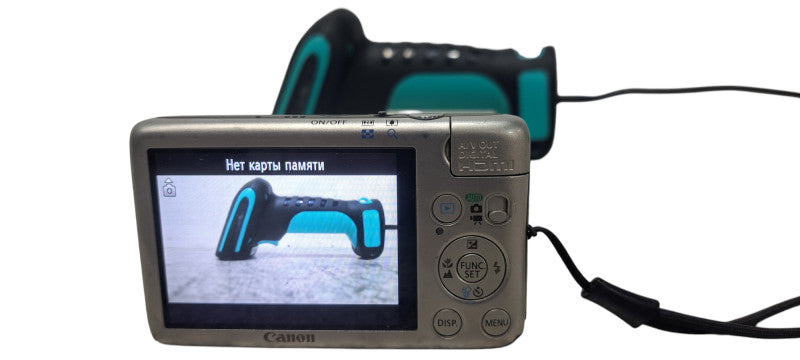 Canon PC1472 Power Shot SD1400IS Silver 14.1 MP Camera W/ battery