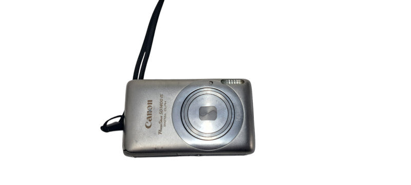 Canon PC1472 Power Shot SD1400IS Silver 14.1 MP Camera W/ battery