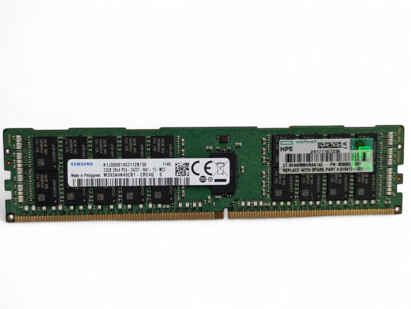32GB DDR4 Samsung Server Memory Module 2Rx4-2400T-RA1-12-MC0 Q-