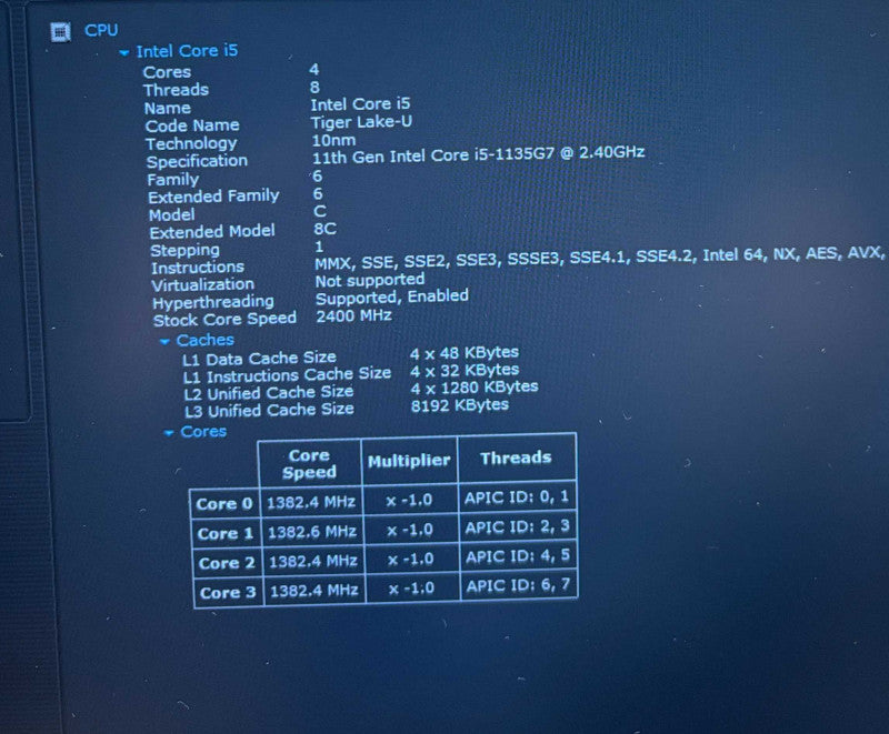 Dell Latitude 5420 i5-1135G7@2.4GHz 16GB RAM 256GB SSD READ!  Lap200