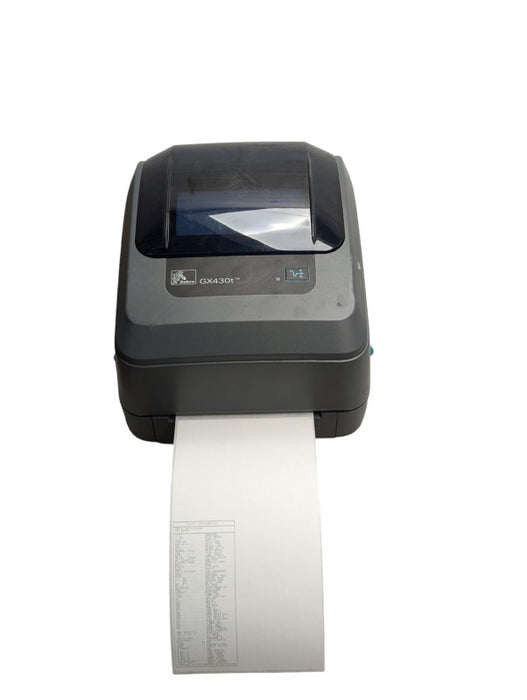 Zebra GX430t GX43-102510-000 Thermal Label Printer TESTED -