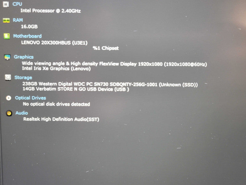 Lenovo ThinkPad L15| i5-1135G7| 16GB DDR4| 256GB SSD READ β Lap200