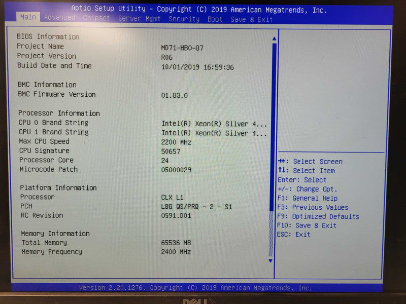 Datto S4E48 2x Silver 4214 @ 2.2GHz 64GB DDR4 SAS3008 100GB NVme 3.5" $