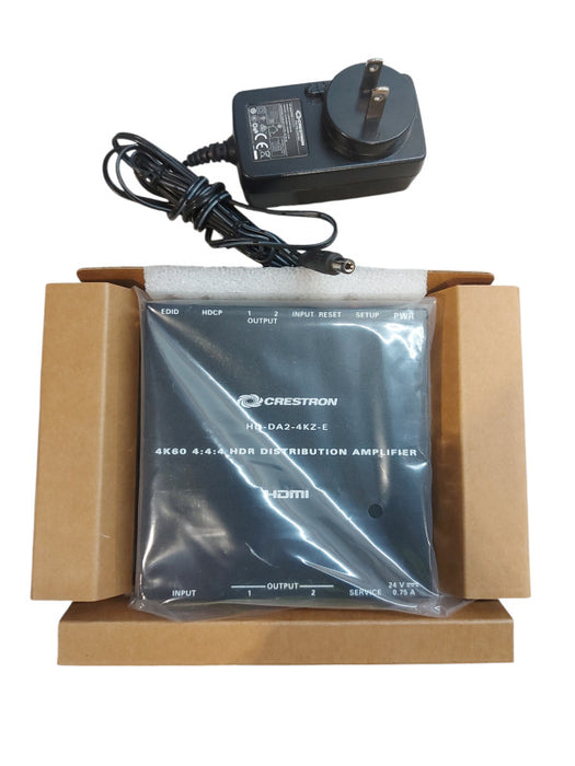 Creston 4k60 4:4:4 HDR Distribution Amplifier HD-DA2-4KZ-E w\\ Power Adapter
