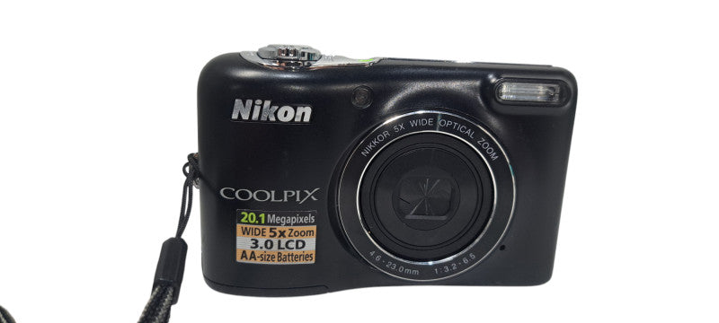 Nikon Coolpix L30 20.1 MP Point Shoot Digital Camera Red