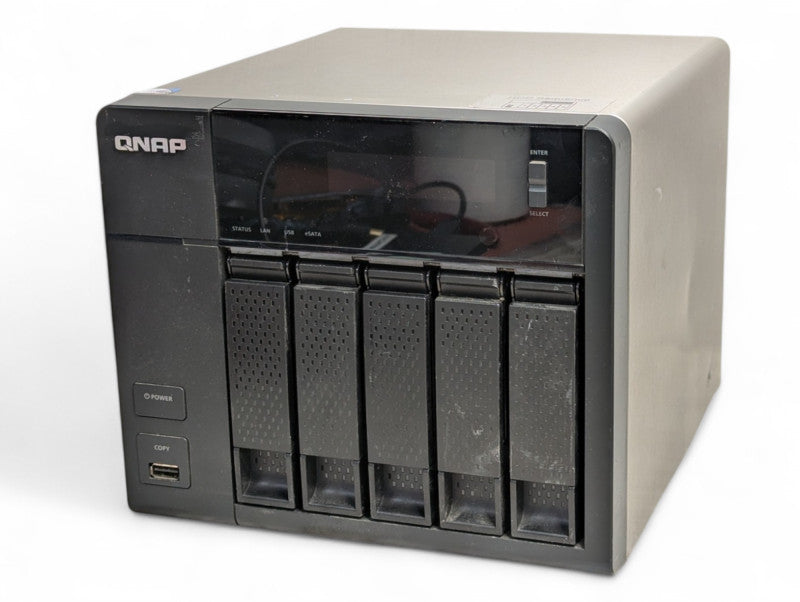 QNAP TS-569 Pro 5 Bay NAS with 2x 2TB HDDs installed  -