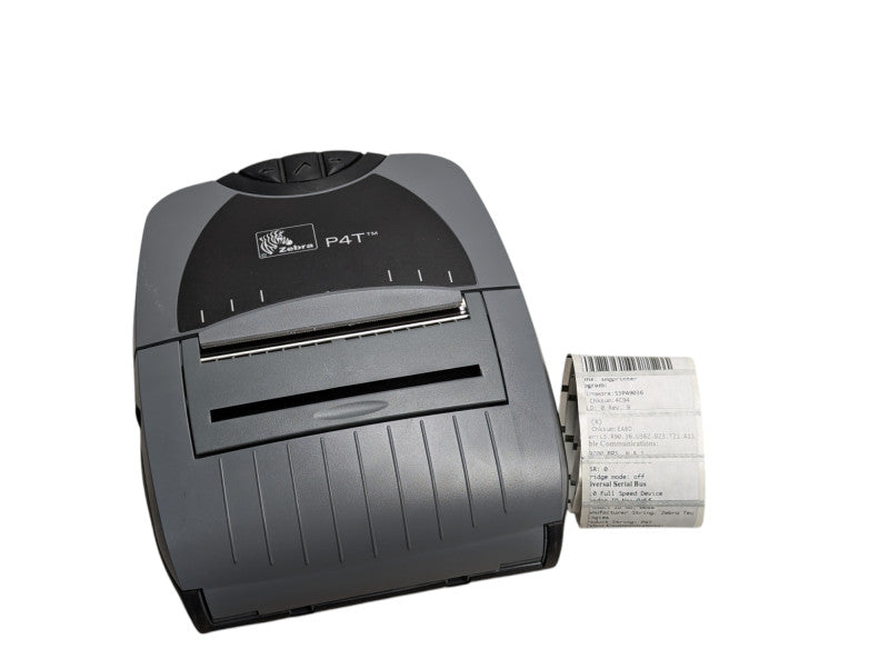Zebra P4T P4D-0UJ10000-00 Battery Portable Barcode Printer Q-