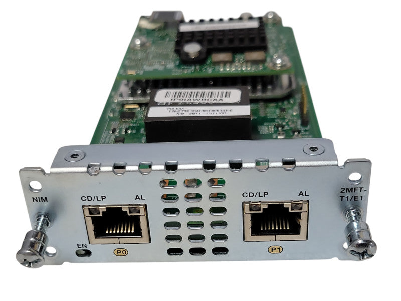 CISCO NIM-2MFT-T1/E1 2-Port T1/E1 WAN and Voice Network Interface Module Card _