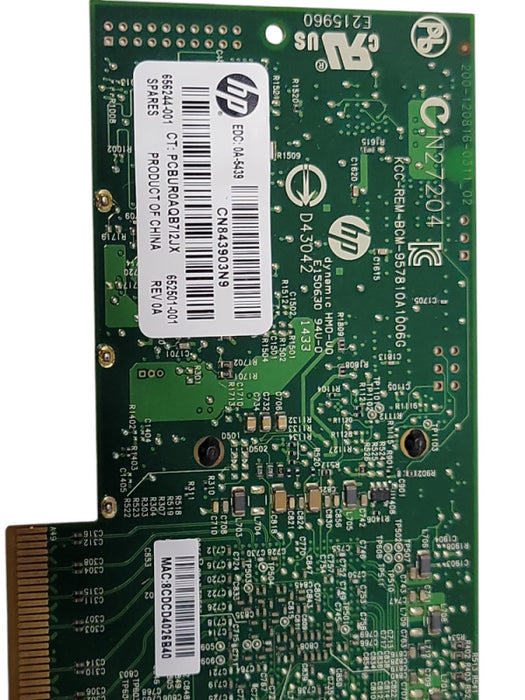 HP Ethernet 10Gb 2-Port 530SFP+ Adapter 652501-001 Adapter NIC, FH Bracket _