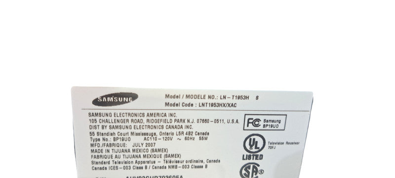 Samsung LN-T1953H 19" LCD HDTV W/ HDMI, VGA, & More