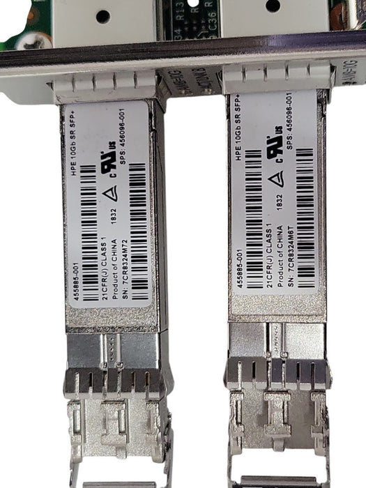 HPE 669279-001 10GB 2-Port 560SFP Adapter w/ SFPs, FH Bracket _