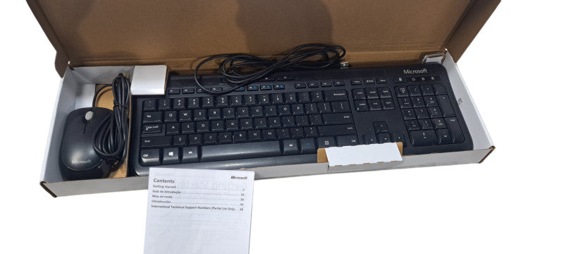 Genuine Microsoft Wired Keyboard & Mouse Combo 600|PC/Mac Compatible