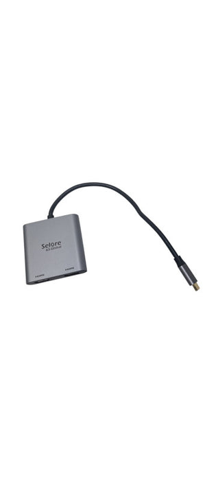 Selore USB C to Dual HDMI Adapter 4K @ 60Hz Q