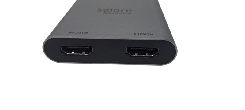 Selore USB C to Dual HDMI Adapter 4K @ 60Hz Q