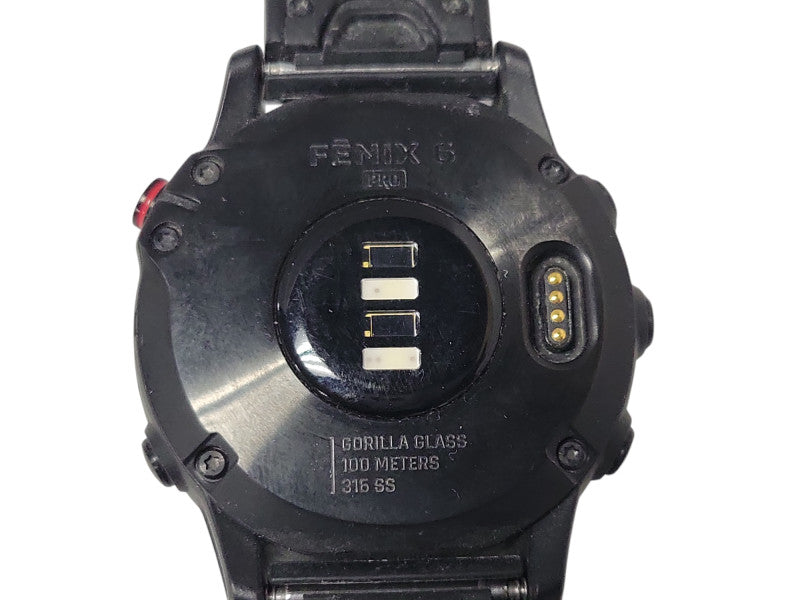 Fenix 6X Pro Premium Multisport GPS Watch - Black, READ _
