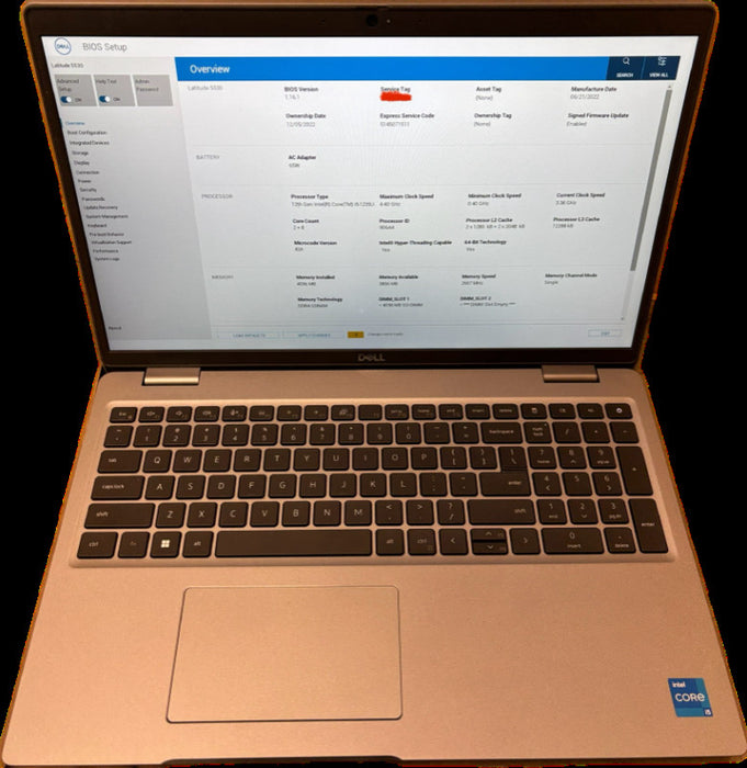 Dell Latitude 5530 i5-1235U 4GB RAM No Battery For Parts/Repair READ!  Lap200