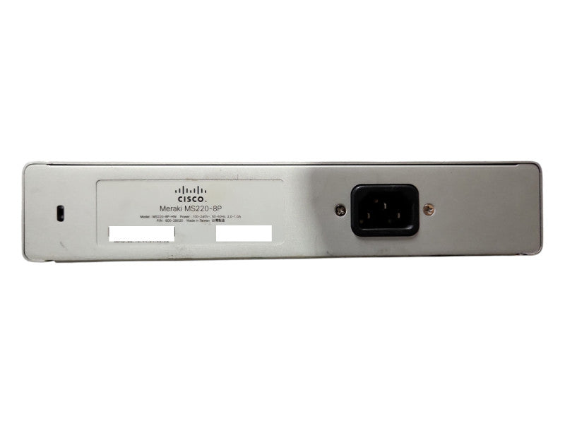Cisco Meraki MS220-8P, 8-Port Gigabit PoE 124W Network Switch, UNCLAIMED