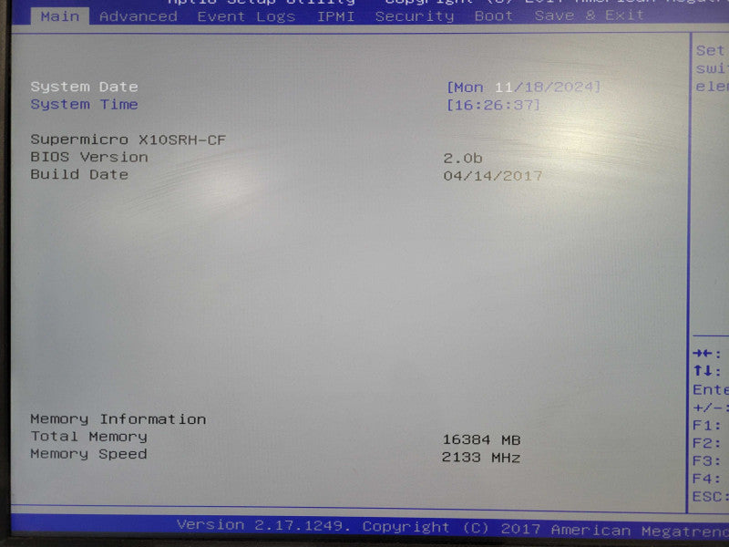 Supermicro X10SRH-CF Exabeam EX3000GEN2 Xeon E5-2620 V4 @ 2.1GHz 12x Bay !