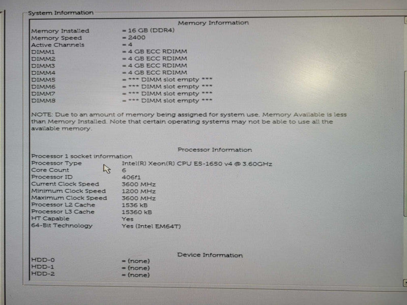 Dell Precision T5810 | Xeon E5-1650 v4 @3.6GHz, 16GB DDR4, 2x NVS510 !