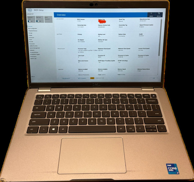 Dell Latitude 5421 i7-11850H 4GB RAM Faulty LCD For Parts/Repair READ!  Lap200