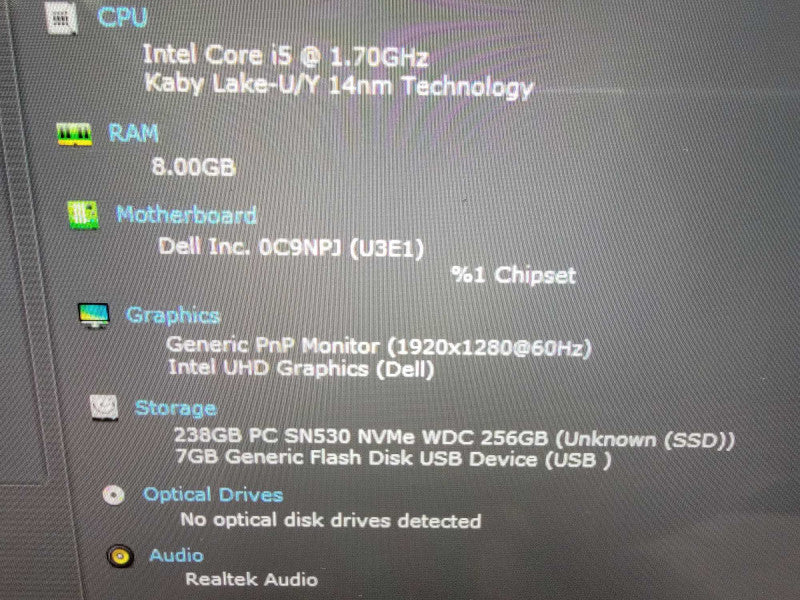 Dell Latitude 7210 2-in-1 | 4-Core i5-10310U @1.7GHz 8GB RAM 256GB SSD - READ
