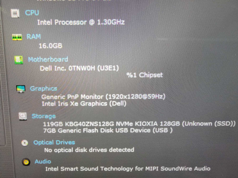 Dell Latitude 7320 13" | 4-Core i7-1180G7 @1.3GHz | 16GB RAM 128GB SSD - READ Q