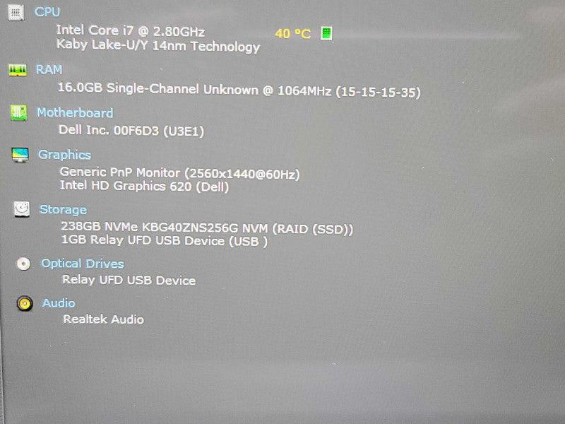 Dell Latitude 7480| i7-7600U| 16GB DDR4| 256GB SSD  β BudLap