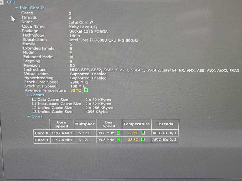 Dell Latitude 7480| i7-7600U| 16GB DDR4| 256GB SSD  β BudLap