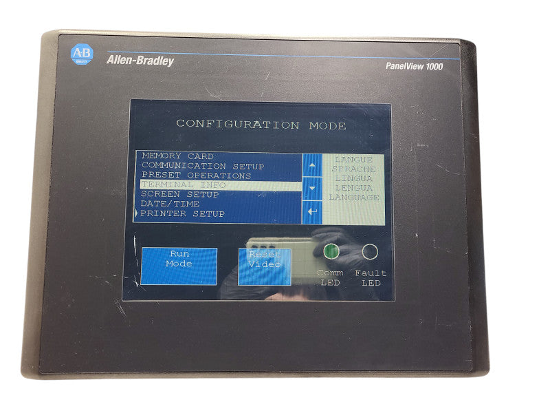 ALLEN BRADLEY 2711-T10C3 PANELVIEW 1000 READ $