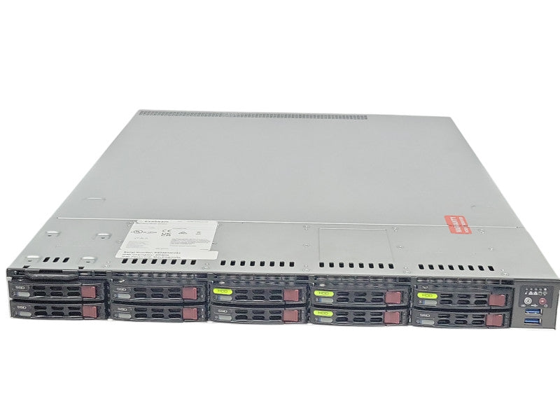 SuperMicro X11SPW-TF 1U, Xeon Silver 4116 2.1GHz, 128GB DDR4, 2x PSU 10x 2.5" _