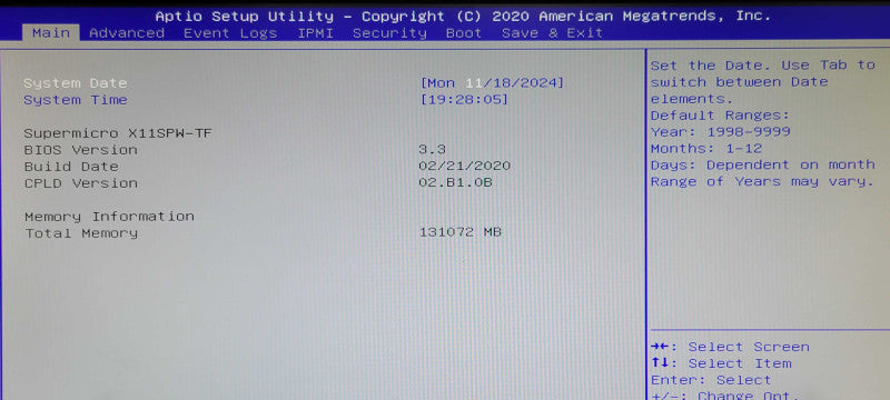 SuperMicro X11SPW-TF 1U, Xeon Silver 4116 2.1GHz, 128GB DDR4, 2x PSU 10x 2.5" _