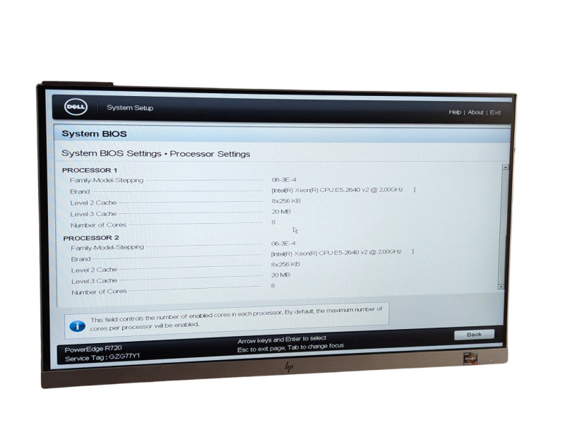 DELL PowerEdge R720 2x Intel Xeon E5-2640 v2 @ 2.00Ghz 128GB RAM H710-P mini  -