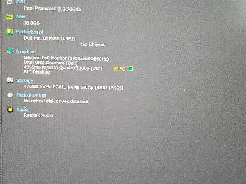 Dell Precision 7550| i7-10850H| 16GB DDR4| Quadro T1000| 512GB NVMeREAD β Lap200