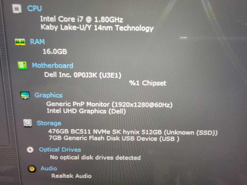 Dell Latitude 7210 13" | 4-Core i7-10610U @1.8GHz | 16GB RAM 512GB SSD - READ