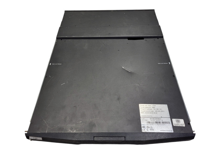 Austin Hughes 19" Widescreen LCD Console Drawer Short Depth, 16 Ports Combo CAT6 W119-UIP1602e $